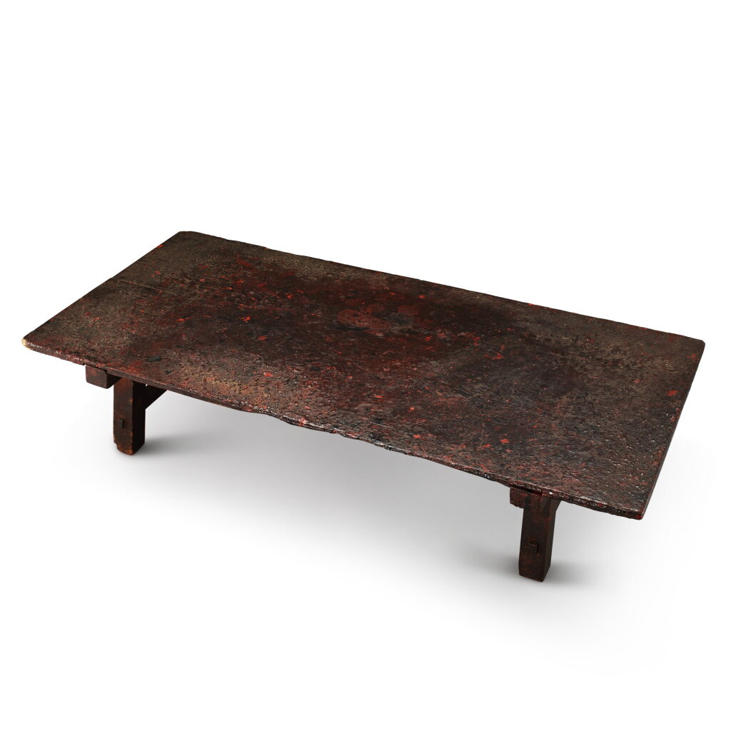 View full screen - View 1 of Lot 643. A lacquer smith's low table, Urushi Goshi Joban, Japan, Showa period 昭和時期 日本慮漆小桌.