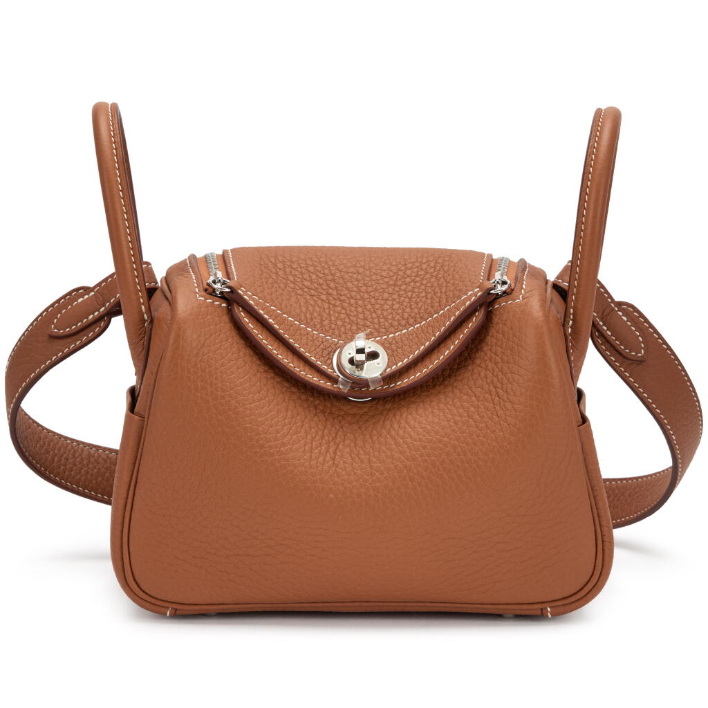 View full screen - View 1 of Lot 32. Gold Clémence Mini Lindy 20 Palladium Hardware, 2025.