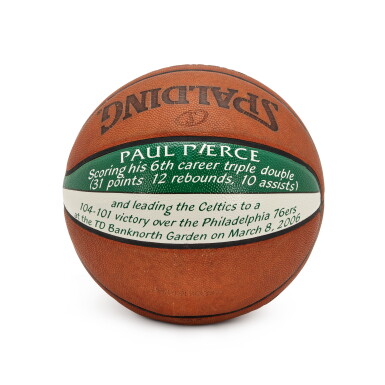 View full screen - View 1 of Lot 52. Paul Pierce 2005-2006 Boston Celtics Basketball | 6th Career Triple Double Attribution.