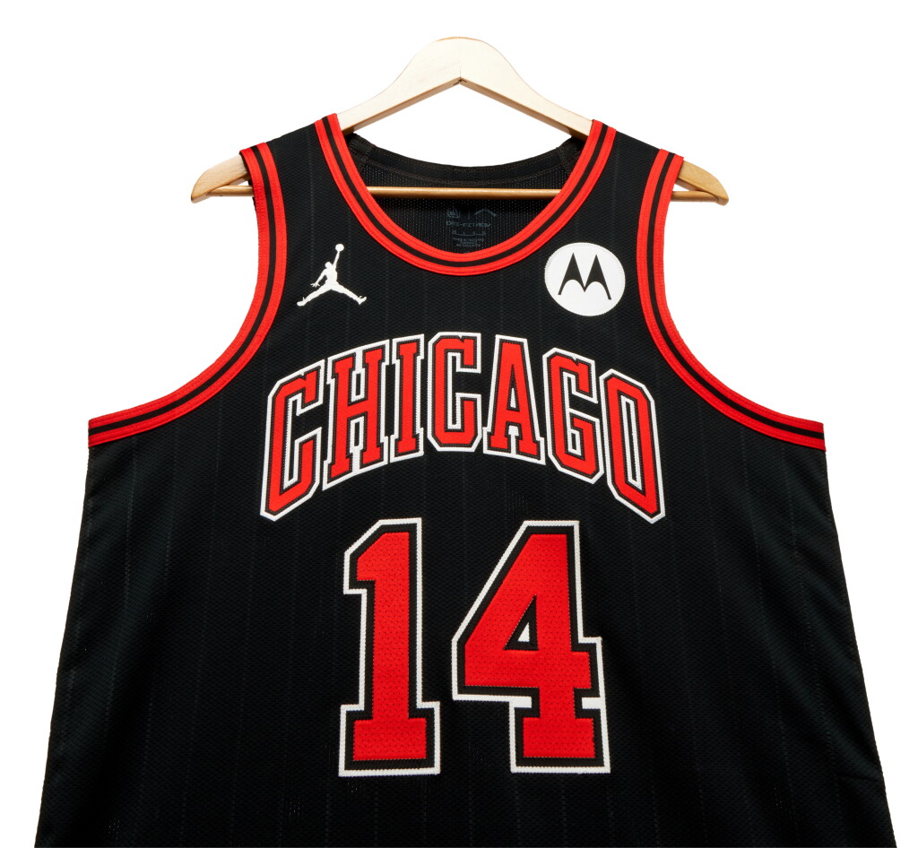 View full screen - View 1 of Lot 104. Matas Buzelis Chicago Bulls 2024-2025 Kia NBA Tip-Off Game Issued Statement Edition Jersey .