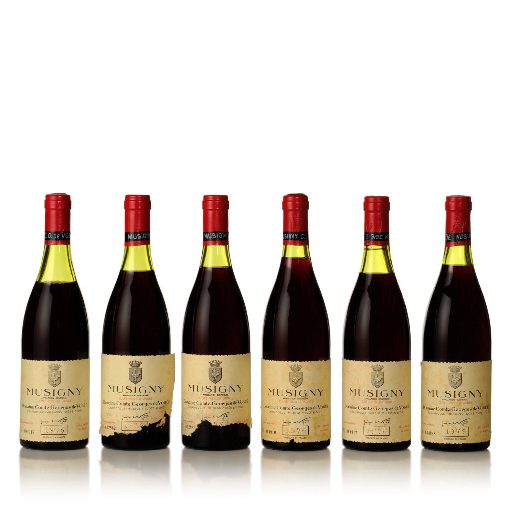 View full screen - View 1 of Lot 144. Musigny, Cuvée Vieilles Vignes 1976 Comte Georges de Vogüé (8 BT).