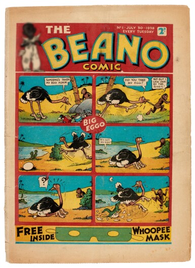 View full screen - View 1 of Lot 13. The Beano, No. 1, July 30 1938 .