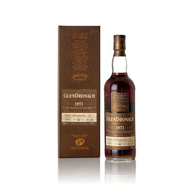 View full screen - View 1 of Lot 7142. The Glendronach Single Cask 41 Year Old 47.9 abv 1971 (1 BT70).