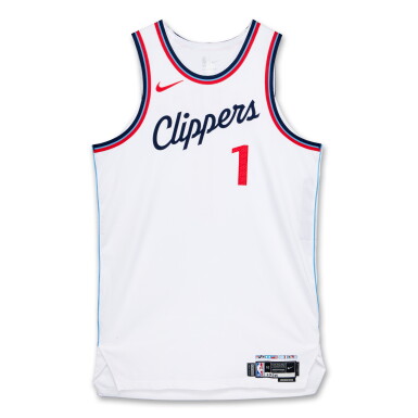 View full screen - View 1 of Lot 138. James Harden Los Angeles Clippers 2024-2025 Game Worn Association Edition Jersey | Double-Double.