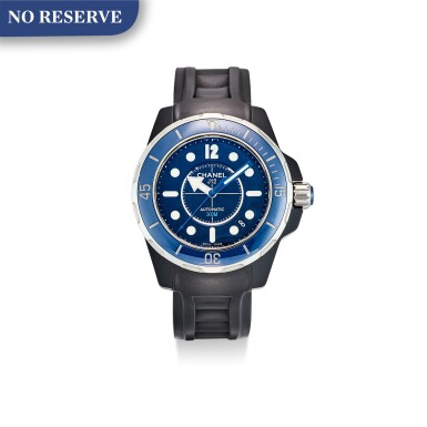 View full screen - View 1 of Lot 854. CHANEL | J12 MARINE A CERAMIC WRISTWATCH WITH DATE, CIRCA 2010.
