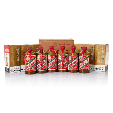 View full screen - View 1 of Lot 5630. 2022年產 "飛天牌" 精品貴州茅台酒 (原箱) Kweichow Flying Fairy Moutai Jingpin 2022 (6 BT50).