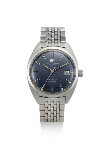 View full screen - View 1 of Lot 8053. IWC | YACHT CLUB, REFERENCE 1811 AD, A STAINLESS STEEL WRISTWATCH WITH DATE AND BRACELET, CIRCA 1970.