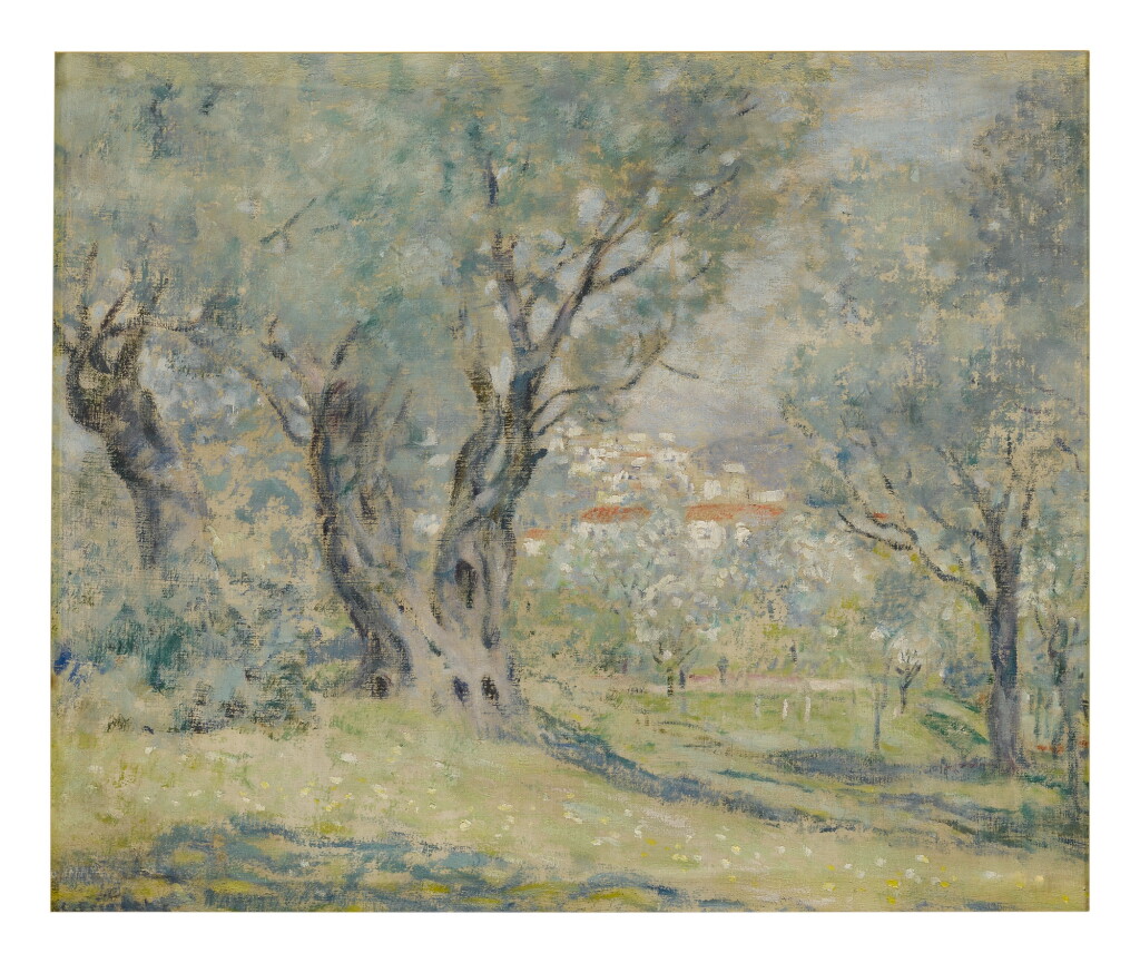 View full screen - View 1 of Lot 79. FREDERICK CARL FRIESEKE | OLIVE TREES, CAGNES.