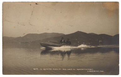 View full screen - View 1 of Lot 32. G. Puccini, Three autograph letters and three autograph postcards, to Sybil Seligman, 1911.