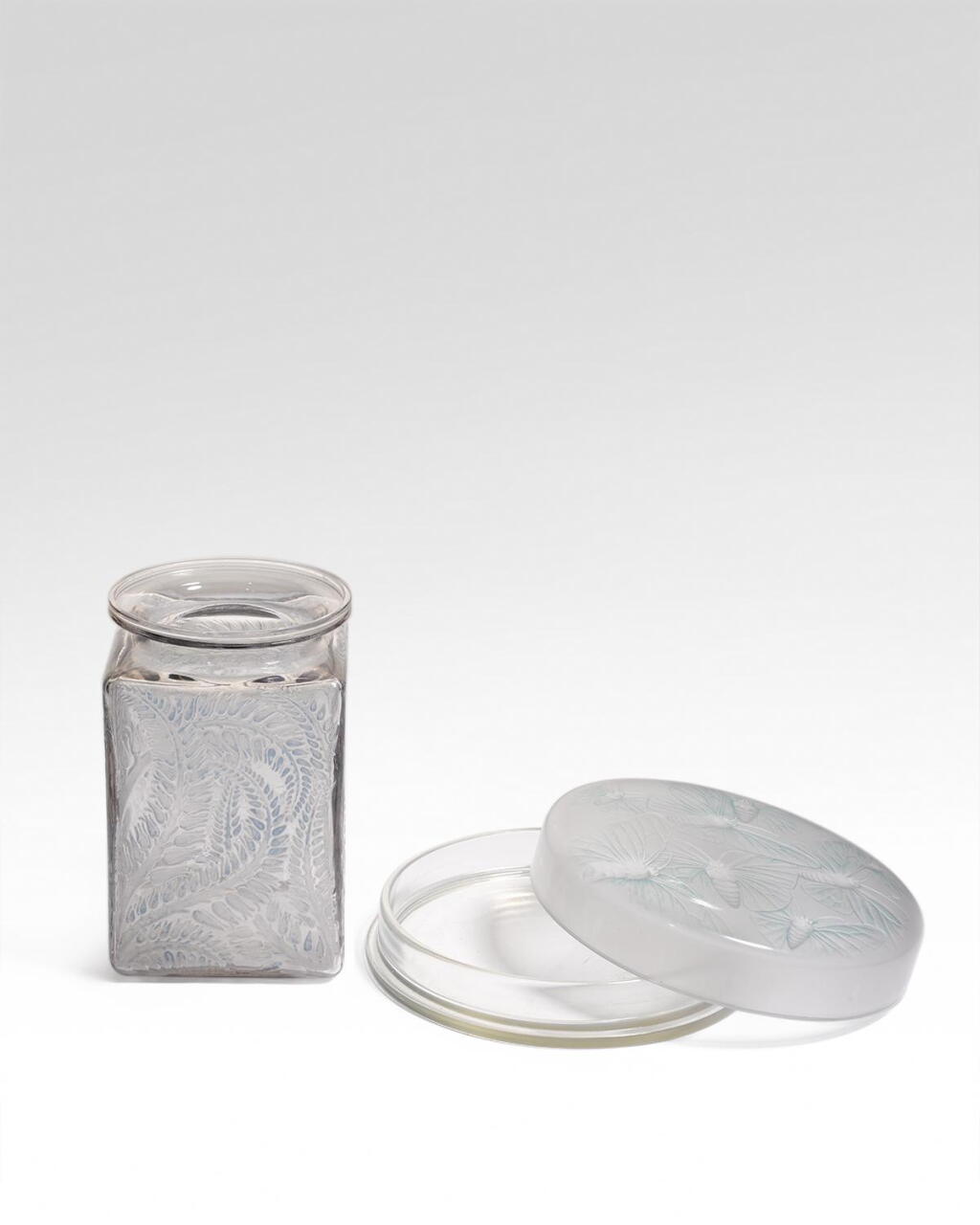 View full screen - View 1 of Lot 398. Phalenes Box and Myrrhis Vase.