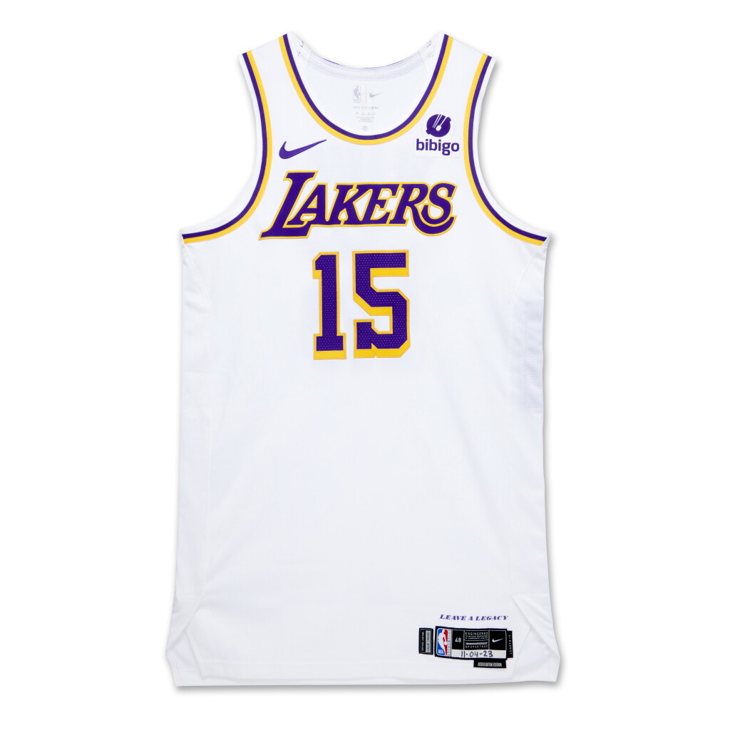 View full screen - View 1 of Lot 4. Austin Reaves Los Angeles Lakers 2023-2024 Game Worn Association Edition Jersey .