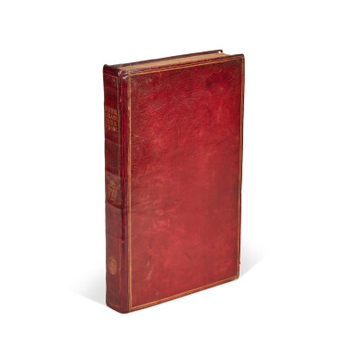 View full screen - View 1 of Lot 1820. Ridolfi, Historiarum seraphicae religionis libri tres, Venice, 1586, red morocco gilt for Cardinal Charles II de Bourbon-Vendôme.