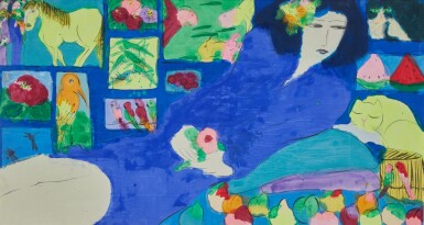 View full screen - View 1 of Lot 262. Woman Lounging.