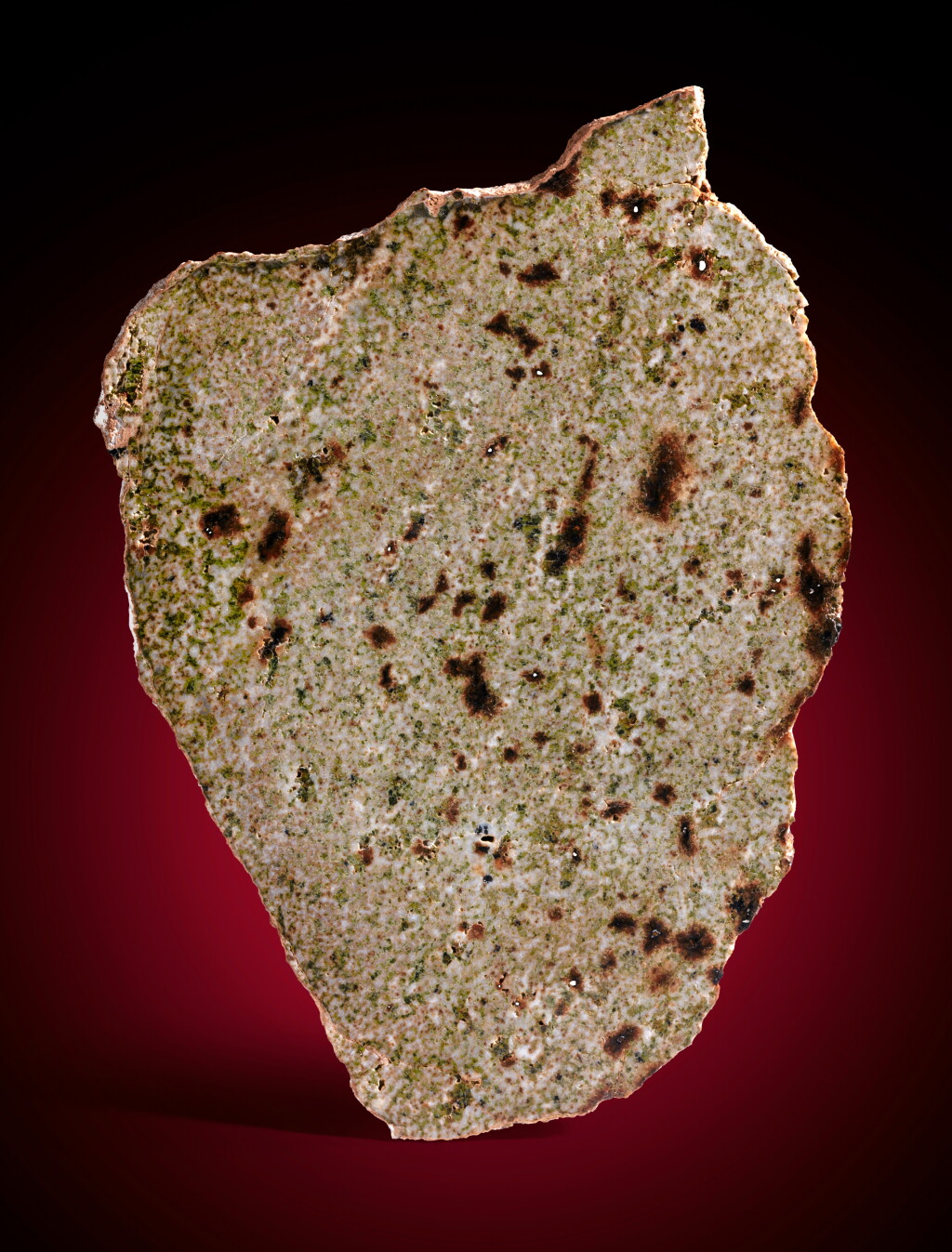 View full screen - View 1 of Lot 133. Al Bir Lahlou 101 — A New, Exotic Ungrouped Achondrite — The Sole Representative Of A Previously Unknown Asteroid.