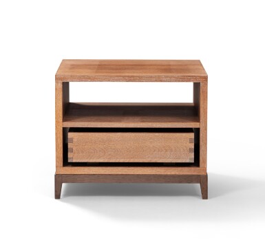 View full screen - View 1 of Lot 1172. Attributed to Christian Liaigre A bedside table | Attribué à Christian Liaigre Table de chevet.