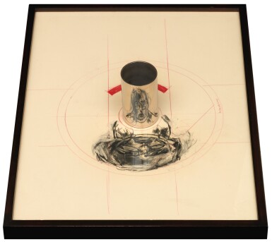 View full screen - View 1 of Lot 94. WILLIAM KENTRIDGE | ANAMORPHIC SELF PORTRAIT.