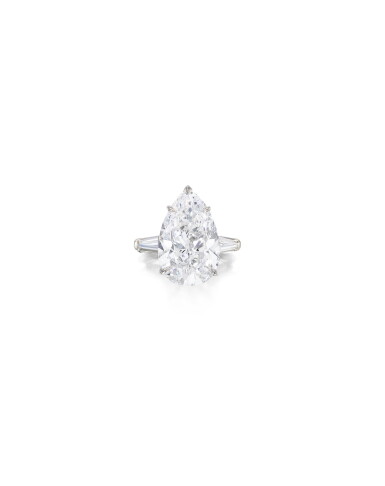 View full screen - View 1 of Lot 1718. DIAMOND RING, MOUNT BY TIFFANY & CO. | 8.46卡拉 梨形 D色 內部無瑕(IF)Type IIa 鑽石 戒指, 蒂芙尼戒台.