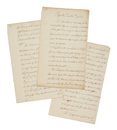 View full screen - View 1 of Lot 985. William Cunninghame | A firsthand account of the the 1759 invasion of Guadeloupe.