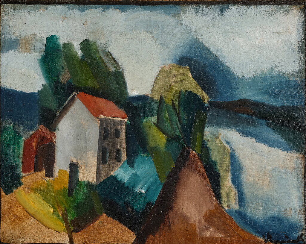 View full screen - View 1 of Lot 204. La Maison au bord de la Seine.