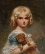 Portrait of Eva, with Teddy Bear