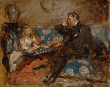 View full screen - View 1 of Lot 119. HENRY TONKS | HUGH HAMMERSLEY AND HIS DAUGHTER EVE.