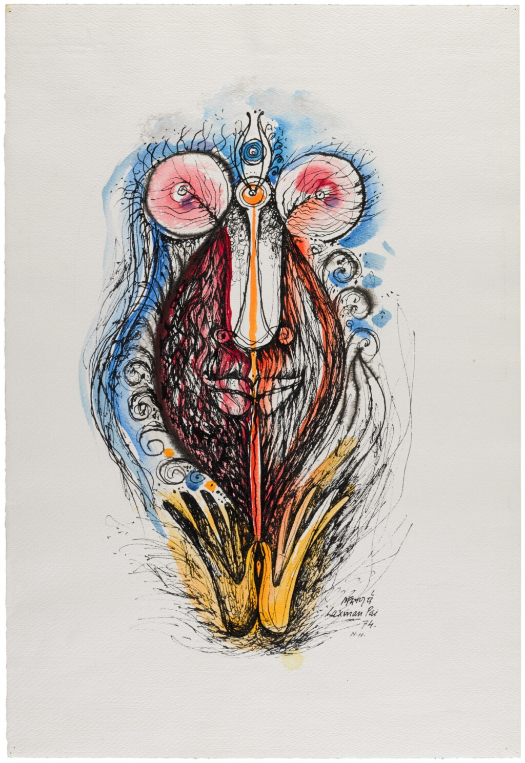 View full screen - View 1 of Lot 29. Untitled (Abstract Portrait).