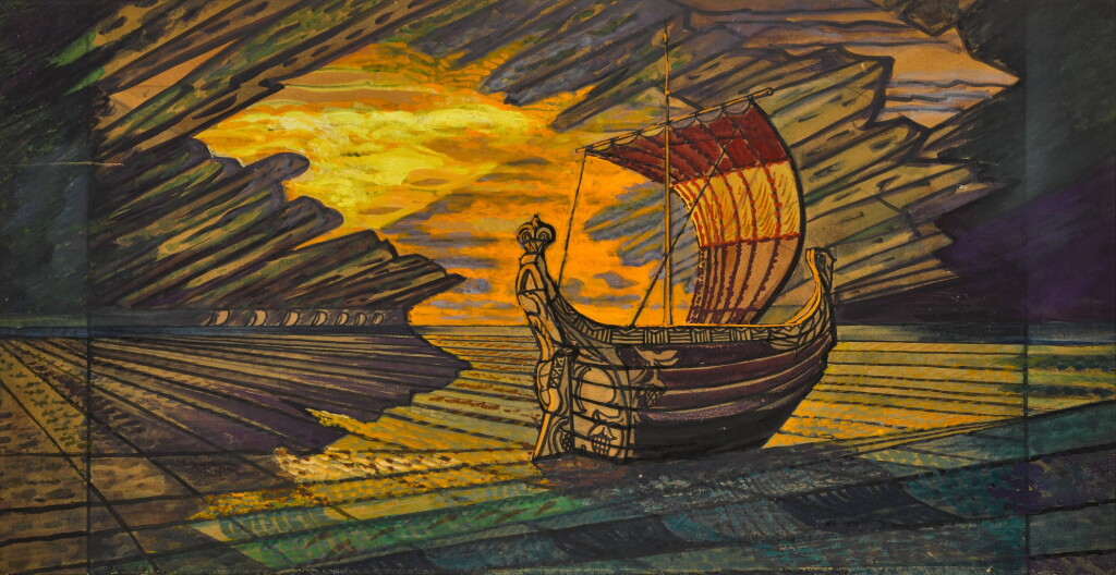 View full screen - View 1 of Lot 50. Sea Storm, Stage Design for Sadko.