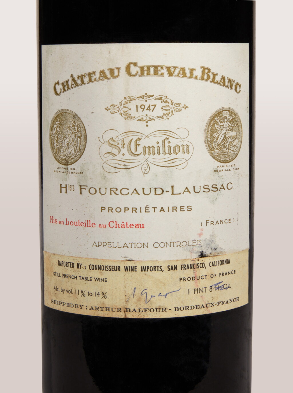 View full screen - View 1 of Lot 192. Château Cheval Blanc 1947 (1 MAG).