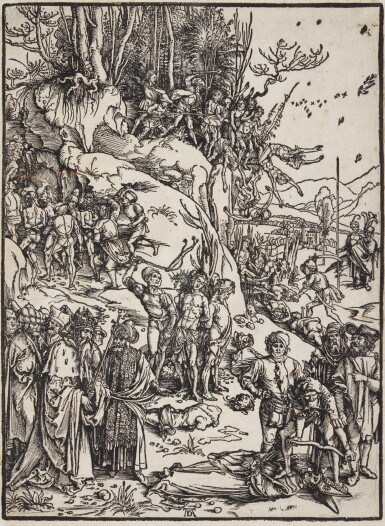 View full screen - View 1 of Lot 12. The Martyrdom of the Ten Thousand (B. 117; M., Holl. 218).