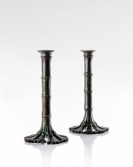Paire de bougeoirs Bamboo
