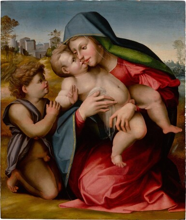 View full screen - View 1 of Lot 380. Madonna and Child with the infant Saint John the Baptist.
