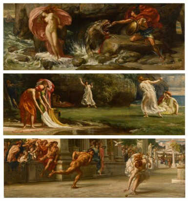 View full screen - View 1 of Lot 36. Perseus and Andromeda; Nausicaa and Her Maidens Playing at Ball; Atalanta's Race.