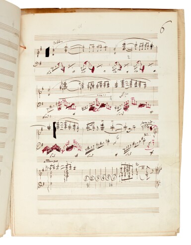 View full screen - View 1 of Lot 22. J. Massenet. Autograph manuscript of "Musique pour une Pièce antique", from "Les Érinnyes", for piano, 1873.