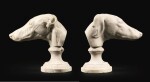 FRENCH, 19TH CENTURY | PART ÉCORCHÉ HEAD OF A GREYHOUND