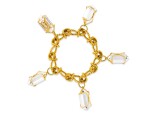 VERDURA | GOLD AND ROCK CRYSTAL 'HERKIMER DIAMOND' BRACELET