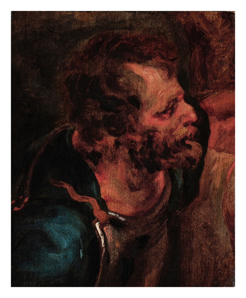 View full screen - View 1 of Lot 367. Study for the head of a soldier.