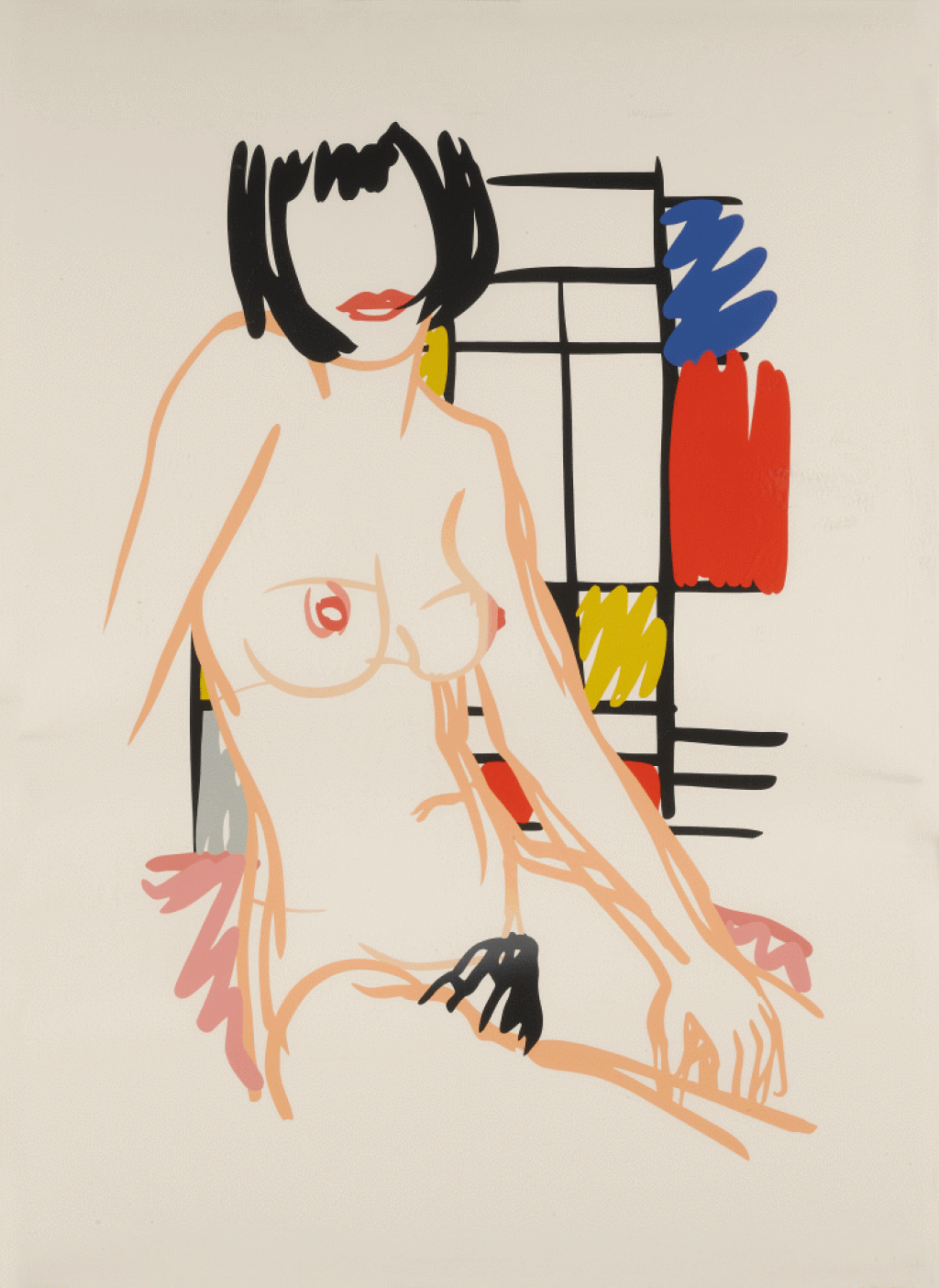 View full screen - View 1 of Lot 206. Monica Sitting with Mondrian.