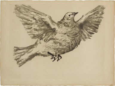 View full screen - View 1 of Lot 79. PABLO PICASSO | PIGEON EN VOL (BA. 898).