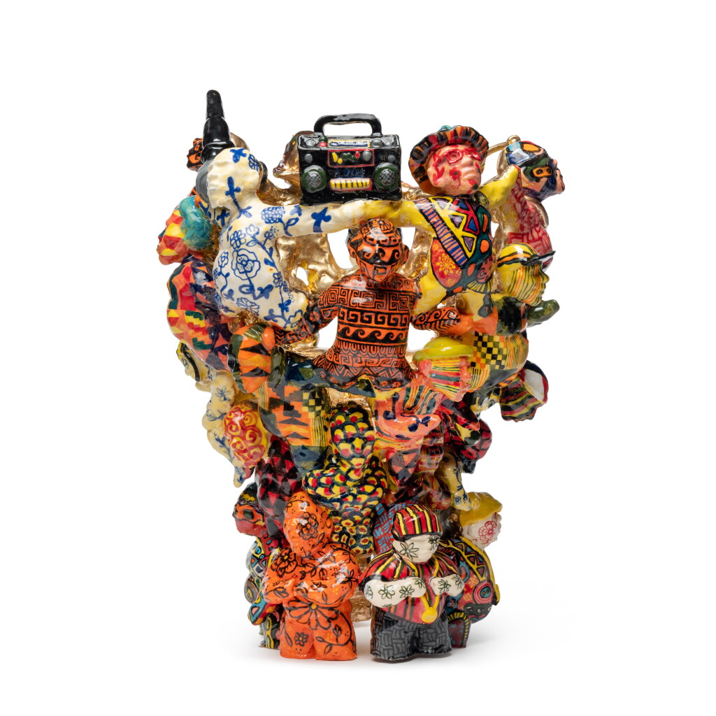 View full screen - View 1 of Lot 68. Original "Rapper Urn" ceramic art.