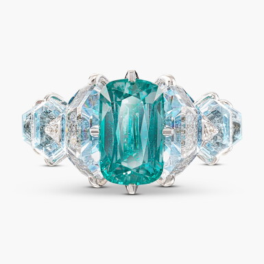 View full screen - View 1 of Lot 1782. Tourmaline, Coloured Stone and Diamond Ring | 碧璽 配 寶石 及 鑽石 戒指.