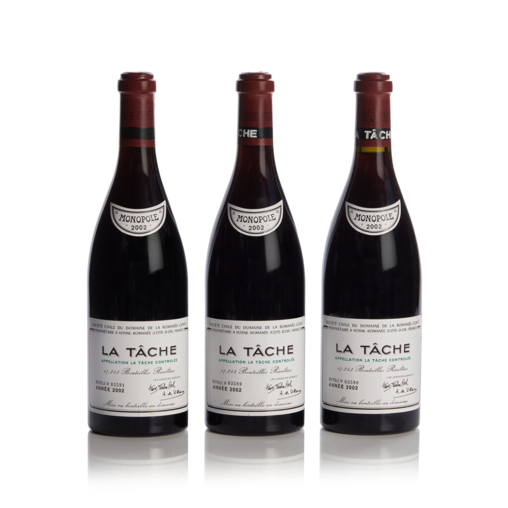 View full screen - View 1 of Lot 7. La Tâche 2002 Domaine de la Romanée-Conti (3 BT).