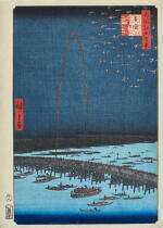 Utagawa Hiroshige (1797–1858) | Fireworks at Ryogoku (Ryogoku hanabi) | Edo period, 19th century
