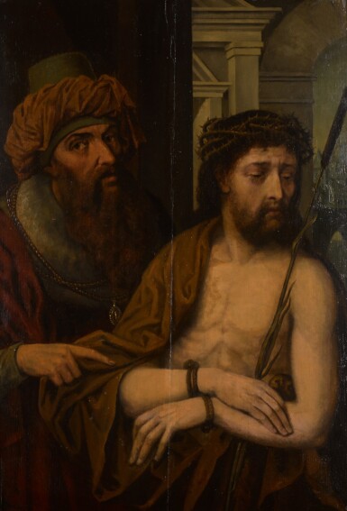 View full screen - View 1 of Lot 108. CIRCLE OF QUINTEN METSYS | Ecce Homo.