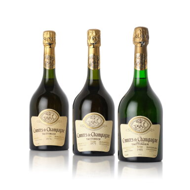View full screen - View 1 of Lot 9377. Taittinger, Comtes de Champagne, Blanc de Blancs 1976 (6 BT).