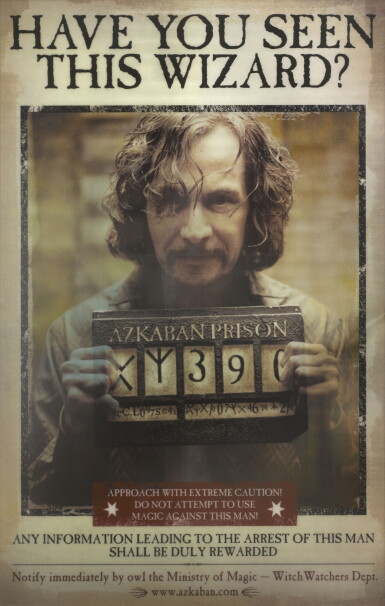 View full screen - View 1 of Lot 116. Harry Potter and the Prisoner of Azkaban (2004).