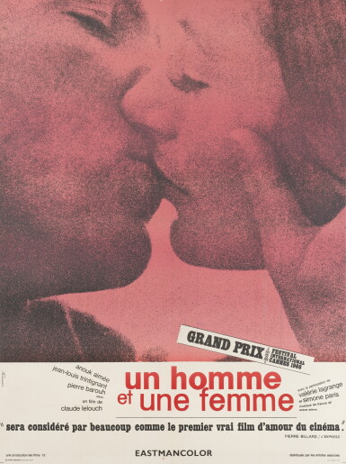 View full screen - View 1 of Lot 18. Un Homme et une Femme / A Man and a Woman (1966).