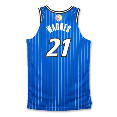 View full screen - View 1 of Lot 17. Moritz Wagner ‘Berlin Game’ Orlando Magic 2025-2026 Game Worn Icon Edition Jersey.