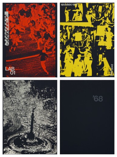 View full screen - View 1 of Lot 60. History (Lab 01 Red; People Yellow; So I White; '68 Grey).