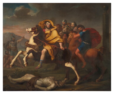 View full screen - View 1 of Lot 6. Emperor Nero Fleeing With His Entourage.