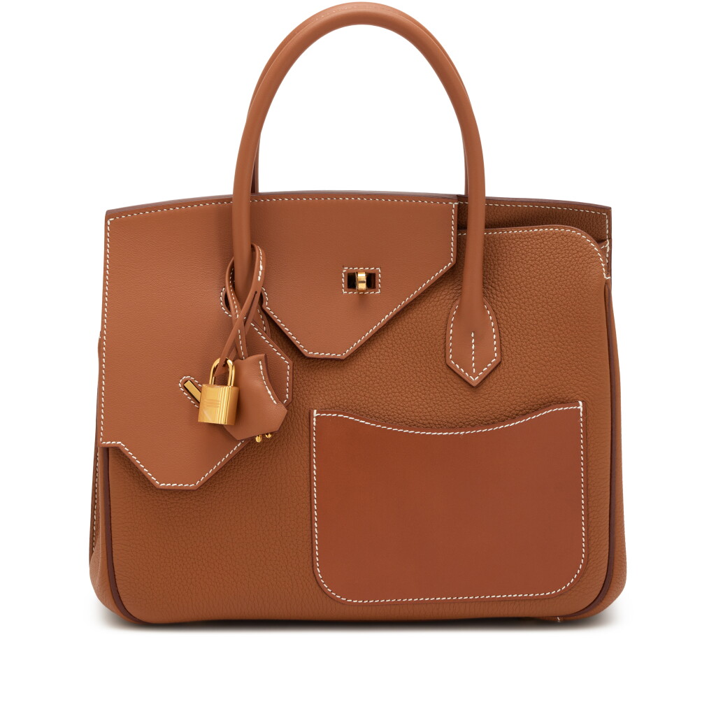 View full screen - View 1 of Lot 42. Limited Edition Gold Togo and Swift Birkin en Desordre 30 Gold Hardware, 2023.